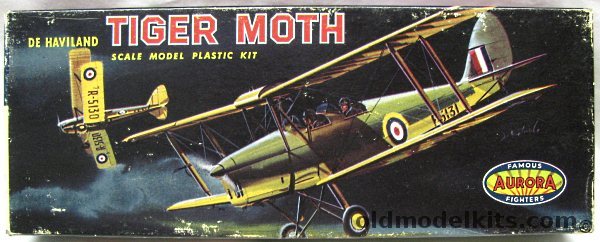 Aurora 1/48 De Havilland Tiger Moth - DH-82, 110-79 plastic model kit